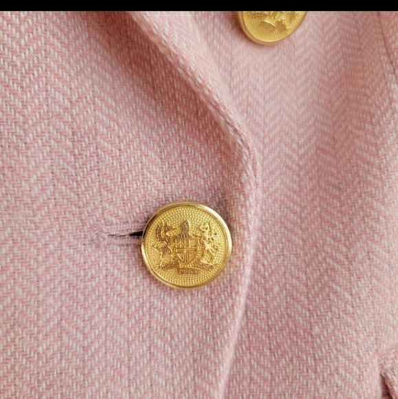 Rachel Parcell Pink and White Herringbone Tweed Jacket - Picture 9 of 16